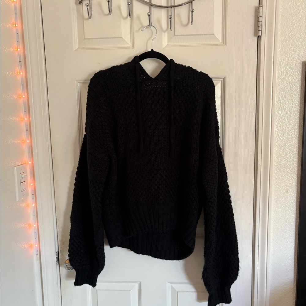 Volcom Chunk Black Pullover Sweater with Hood